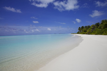 Maldives White Sand Beach Landscape