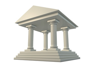 Obraz premium Temple 3d render illustration