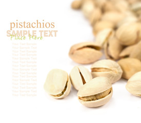 fried pistachios close-up