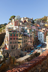 Riomaggiore Village in Cinque Terre, Italy