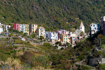 Fototapeta na wymiar Corniglia Village, Cinque Terre, Italy