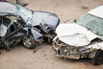 crashed cars