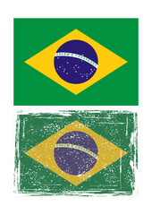 Brazilian grunge flag
