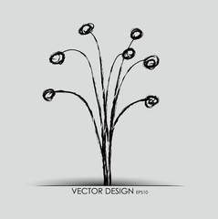 Vector flower background.