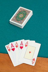 Cuatro Ases de Corazon.