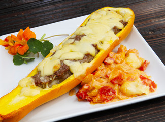 Überbackene Zucchini