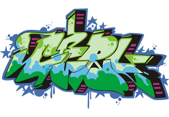 Graffito - girl
