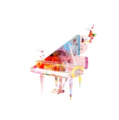 colorful music background. vector © abstract