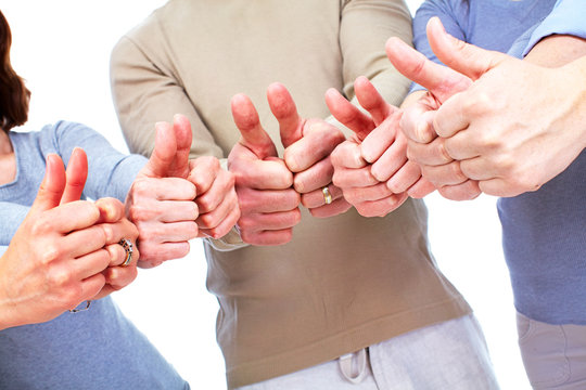 Group of people hands.
