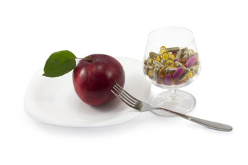 apple and pills