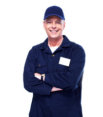 Mature auto mechanic.