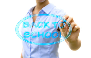 Back to school futuristic concept