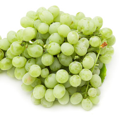 ripe juicy green grapes