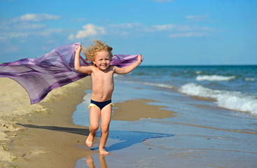 Girl at the seaside