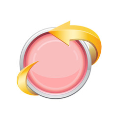 Blank Button With Arrow Symbol