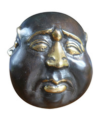 bouddha, sculpture, tête, visage, expression, humeur,