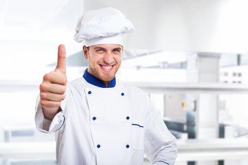 Successful chef portrait