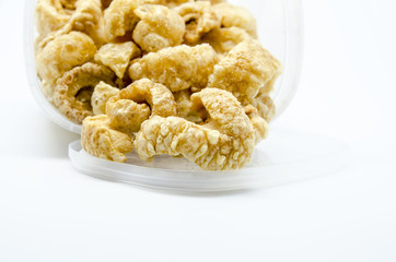 Pork rinds, snack
