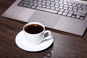 Coffee at business workplace