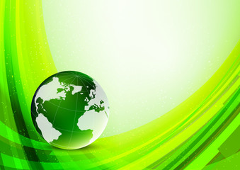 Bright green background