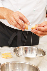 break an egg by dish