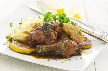 Zitronenhähnchen mit Kartoffel