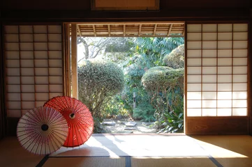 Crédence de cuisine en verre imprimé Japon maison de style japonais