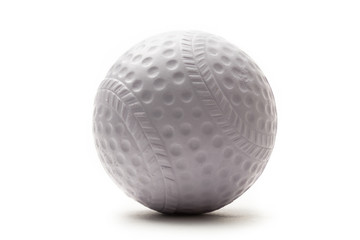 Golf ball on white background