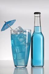 Exotic bottle alcohol cocktail
