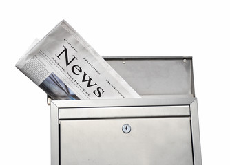 News Tageszeitung im Briefkasten