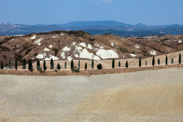 Crete Senesi - The landscape of the  Tuscany. Italy