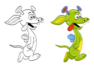 Alien monster dragon for Halloween