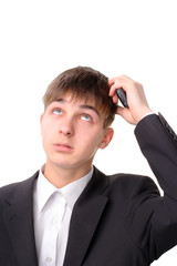 teenager is thinking