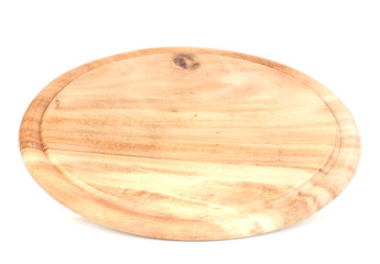 Wooden board isolated on white