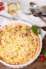 Quiche Lorraine mit Lauch und Speck