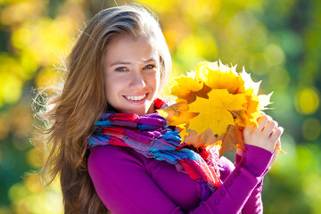 Girl in autumn