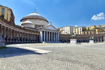 Deurstickers Napels, Piazza del Plebiscito © lapas77