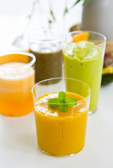 Fruits smoothie [ Mango,Avocado,Melon,Dragon fruit ]