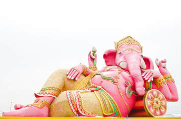 Pink ganesha statue