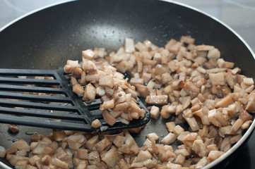 stir fried vegetables in a pan
