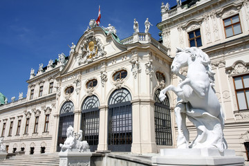 Fototapeta na wymiar Belvedere w Wiedniu, Austria
