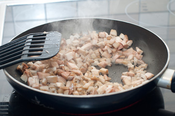 stir fried vegetables in a pan