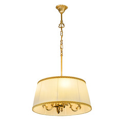 Vintage chandelier isolated on white