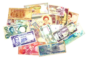 Obraz na płótnie Canvas Banconote Bliski Wschód