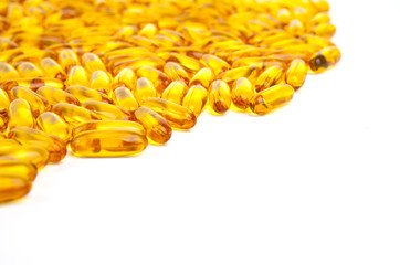 Fish oil with copy space