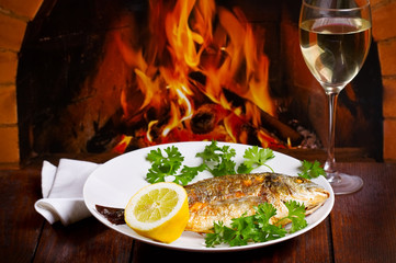 Grilled fish