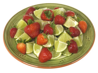 Strawberries with Limes