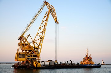 Fototapeta premium Loading Crane