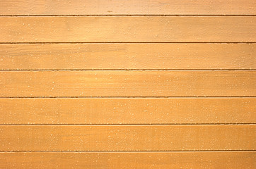 Brown wood wall with water drops as background  horizontal view