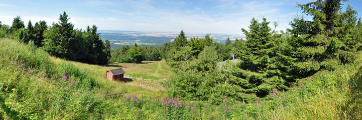 Panoramafoto Thüringer Wald - obrazy, fototapety, plakaty